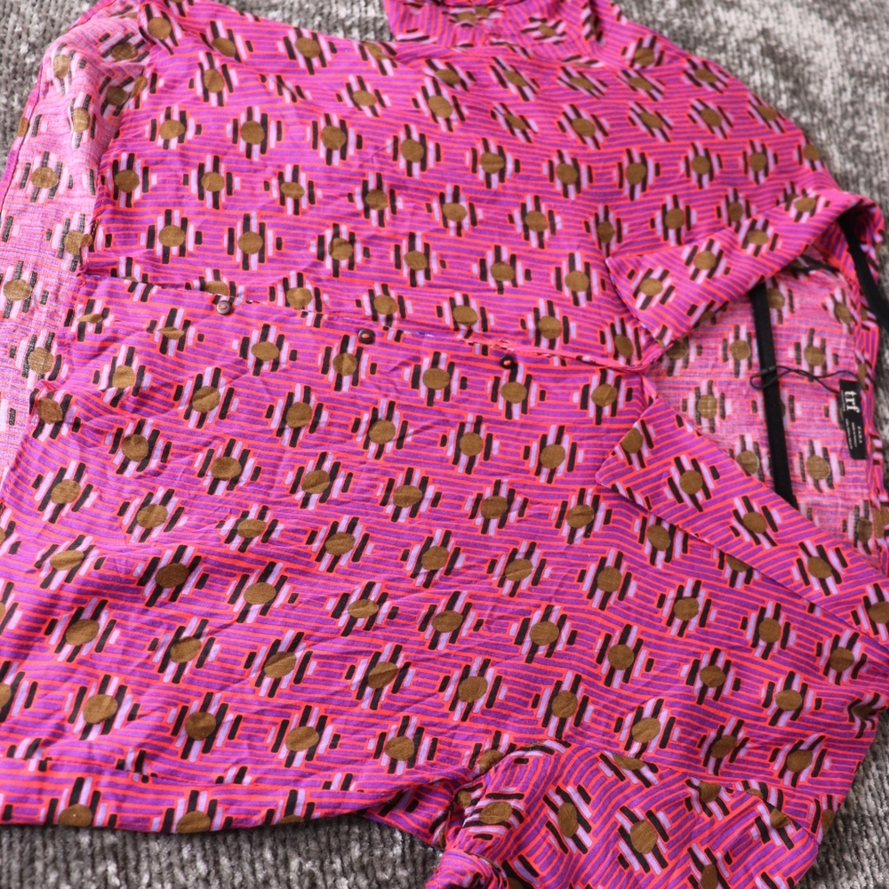 90s Zara Crop Top Button Down Shirt - Picture 2 of 4